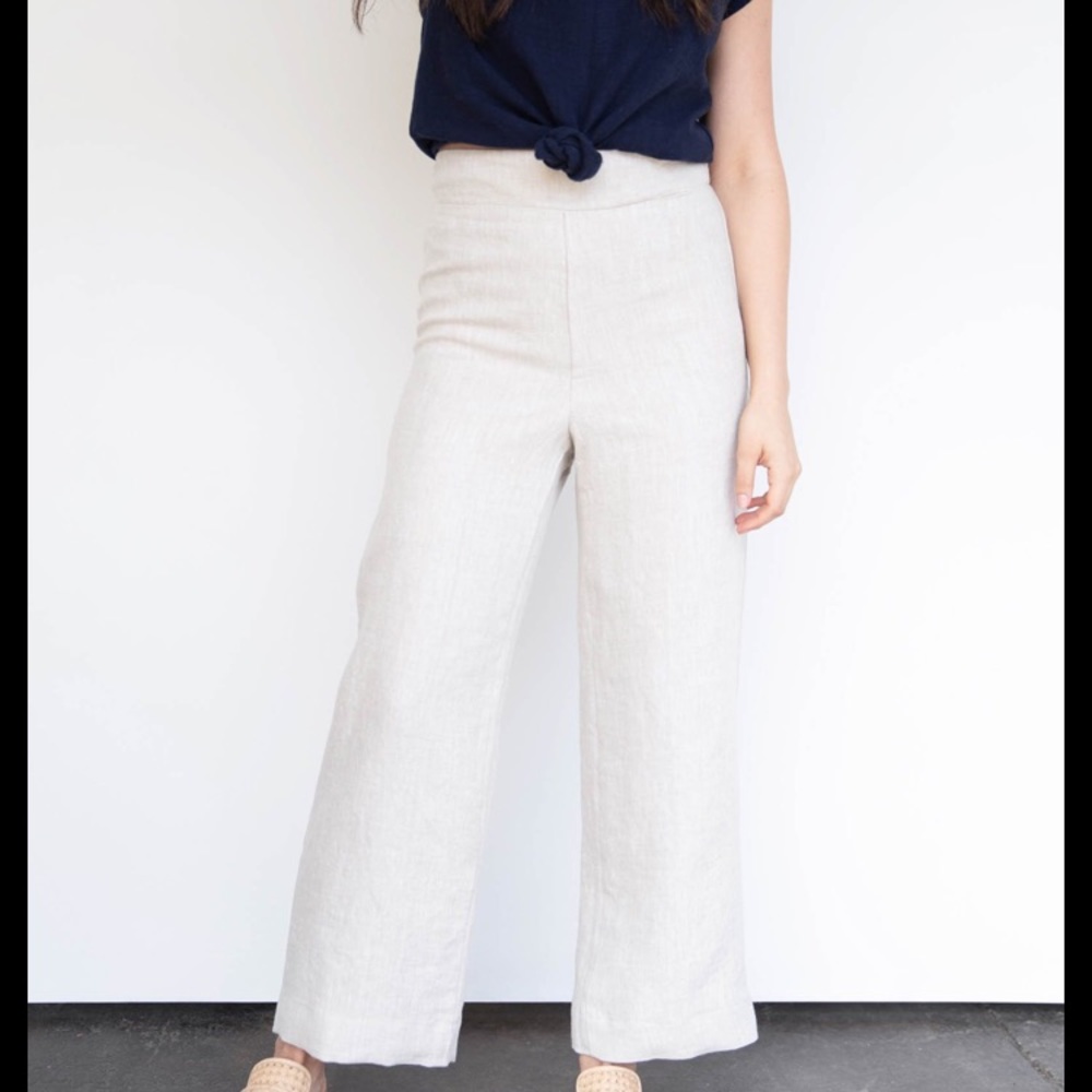 Only child dune linen wide leg pants